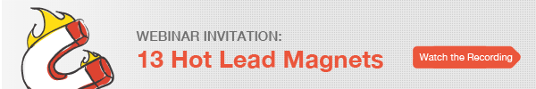 Webinar: 13 Hot Lead Magnets